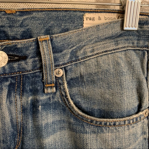 Rag & bone Boyfriend busted out knees jeans - Picture 2 of 11